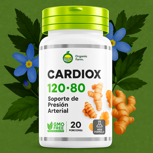 Cardiox es un suplemento diseñado para apoyar la presión arterial y favorecer una vida más tranquila y saludable. Su fórmula innovadora está pensada para personas que buscan mantener el equilibrio cardiovascular y disfrutar de mayor bienestar en el día a día.
